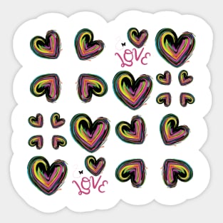 Heart of Lightness Jumble Sticker